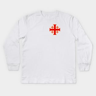 Jerusalem Cross Kids Long Sleeve T-Shirt